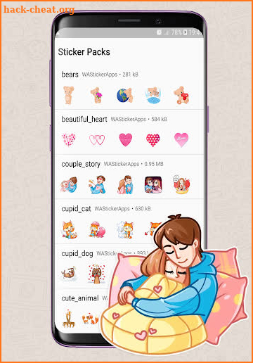 WAStickerApps Love Romance Sticker screenshot