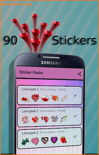 WAStickerApps Love Stickers screenshot