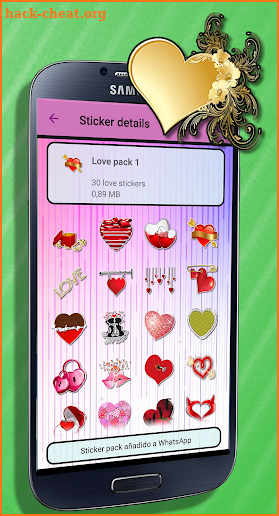WAStickerApps Love Stickers screenshot