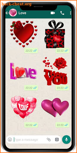 WAStickerApps love stickers and romantic stickers screenshot
