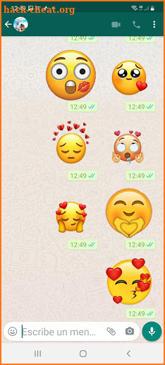 Wastickerapps love stickers emojis for Whatsapp screenshot