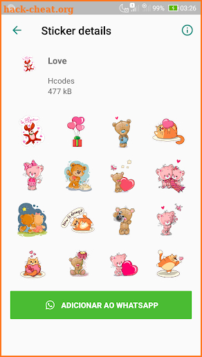 WAStickerApps - Love Stickers for WhatsApp screenshot
