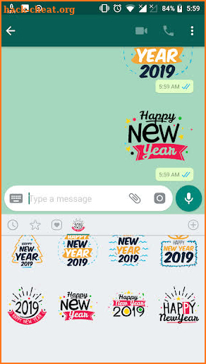 WAStickerApps New Year 2019 screenshot