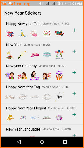 WAStickerApps -New year Stickers 2019 For WhatsApp screenshot