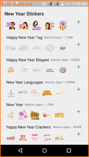 WAStickerApps -New year Stickers 2019 For WhatsApp screenshot