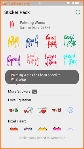 WAStickerapps - Painting Words screenshot