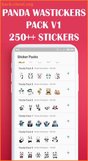 WAStickerApps : Panda Stickers for WhatsApp screenshot