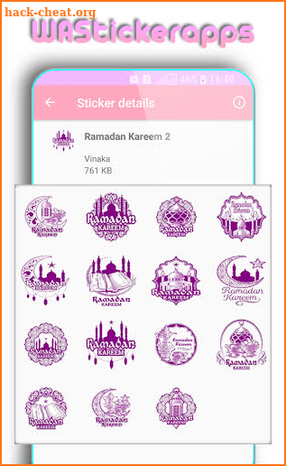 WAStickerApps: Ramadan Kareem Stickers screenshot