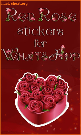 WaStickerApps - Red Rose Stickers screenshot
