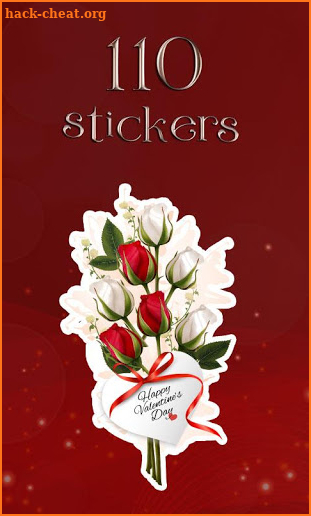 WaStickerApps - Red Rose Stickers screenshot