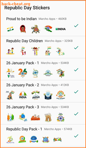 WAStickerApps - Republic Day Stickers For WhatsApp screenshot