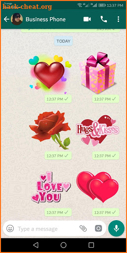 WaStickerApps Romantic 💕 Love Stickers 2019 screenshot