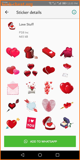 WaStickerApps Romantic 💕 Love Stickers 2019 screenshot