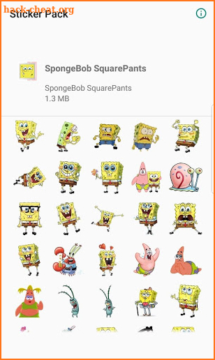 WAStickerApps - Sponge Stickers for WhatsApp screenshot