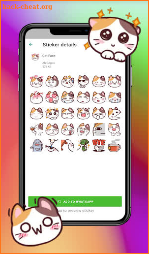 WAStickerApps Stickers Cats screenshot