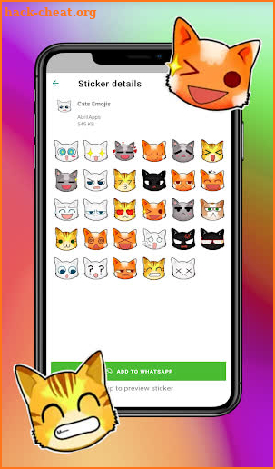 WAStickerApps Stickers Cats screenshot