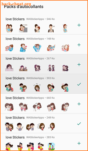 WAStickerApps - Stickers Love et couple 2019 screenshot