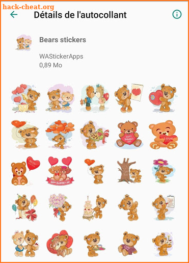 WAStickerApps - Teddy Bear Stickers screenshot