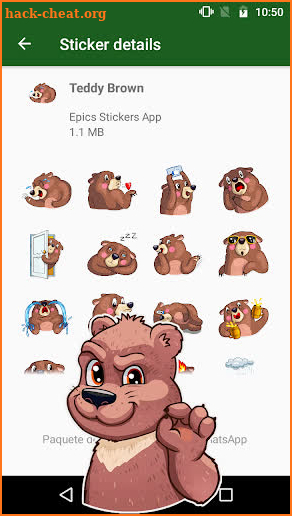 WAstickerApps Teddy Bears and Bears Stickers screenshot