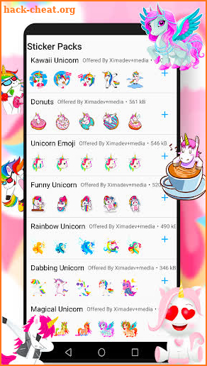 WAStickerApps Unicorn screenshot