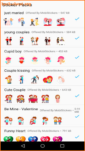 WAStickerApps Valentine screenshot