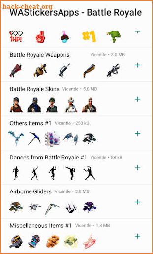 WAStickersApps - Battle Royale Stickers screenshot