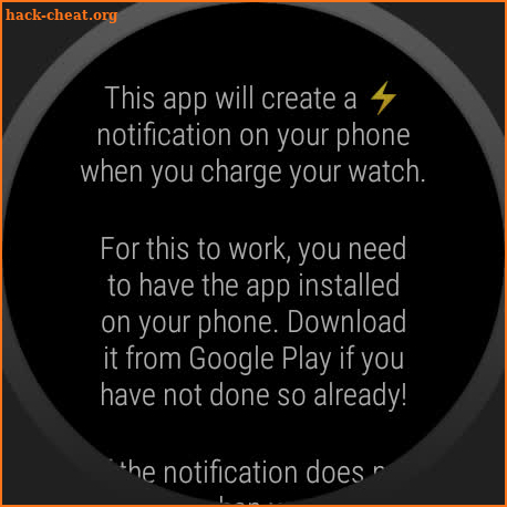 Watch Charging Notification screenshot