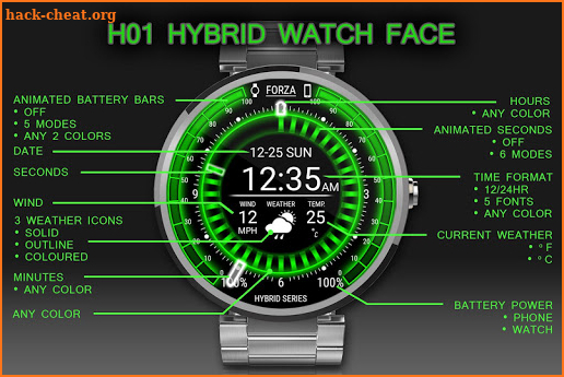 Watch Face H01 Android Wear screenshot