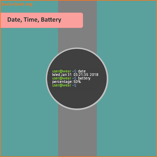 Watch Face Linux Terminal screenshot