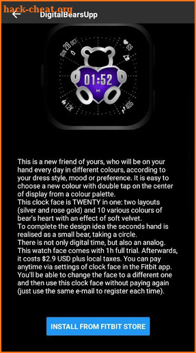 Watch faces for Fitbit Versa from StyleUpp screenshot