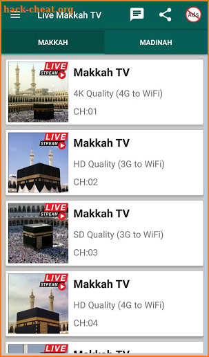 Watch Live Makkah & Madinah 24 Hours 🕋 HD Quality screenshot