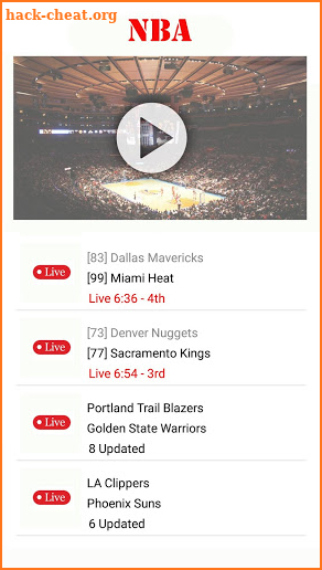 Watch NBA Basketball : Live Streaming for Free screenshot