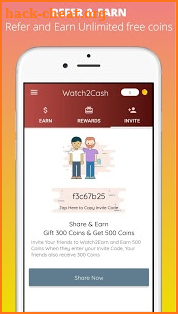Watch2Cash - Free Paypal Cash  & Gift Cards screenshot