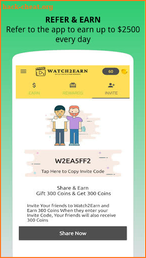 Watch2Earn - Cash Earning App screenshot