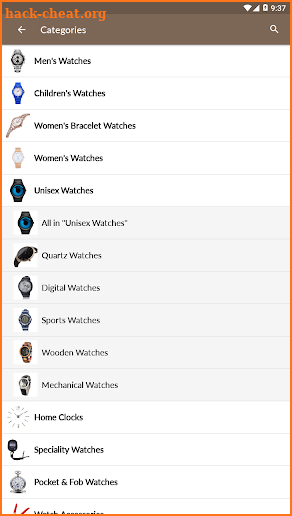 Watches - Online shopping and price comparison app screenshot
