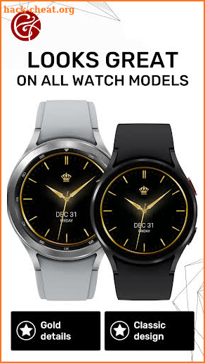 Watchface Luxury Gold Watch screenshot