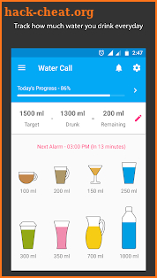 Water Call: Water Drinking Reminder screenshot