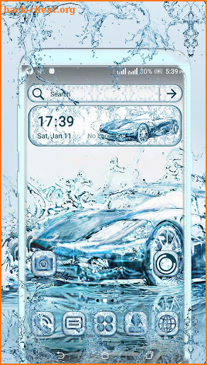 Water Car Launcher Theme screenshot