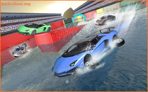 Water Car Surfer Racing Park: 3D Cars Stunt Game screenshot