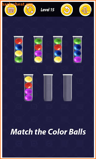 Water Color Ball Swap - 3D Bottle Sort Puzzle Game screenshot