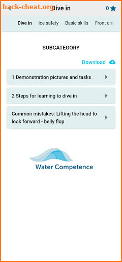 Water Competence screenshot