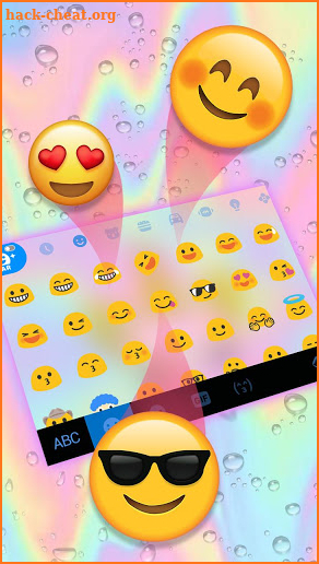 Water Drop Unicorn Girl Keyboard Theme screenshot