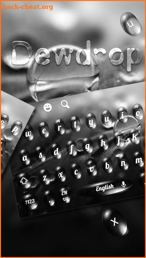 Water Droplet Texture Keyboard screenshot