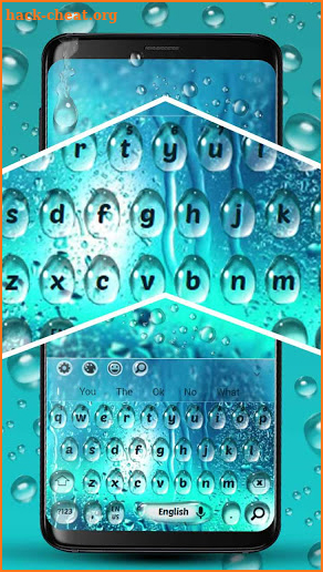 Water Drops Keyboard theme screenshot