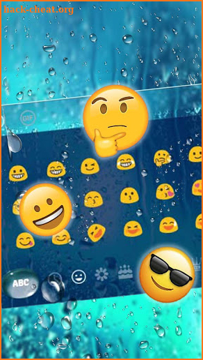 Water Drops Keyboard theme screenshot