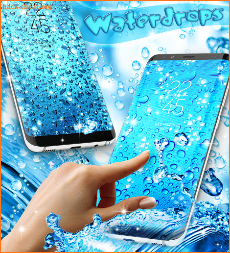 Water drops live wallpaper screenshot