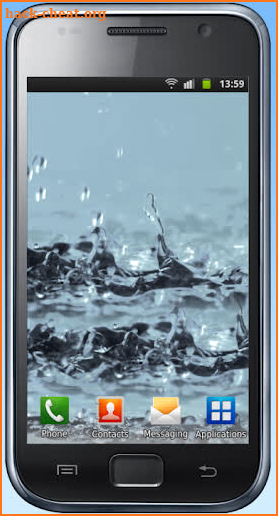 Water drops live wallpaper screenshot