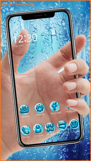 Water Drops Themes HD Wallpapers 3D icons screenshot