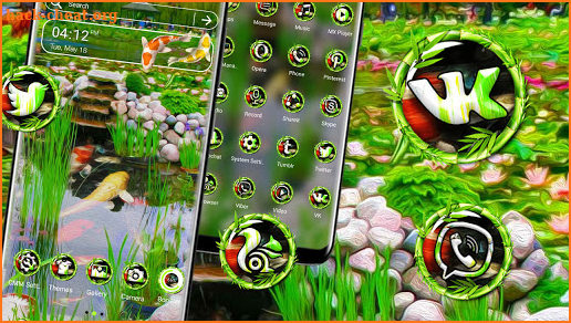 Water Garden Theme Launcher screenshot