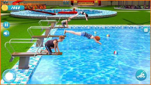 Water Park Racing Kids Aqua Park Water Slide Games screenshot